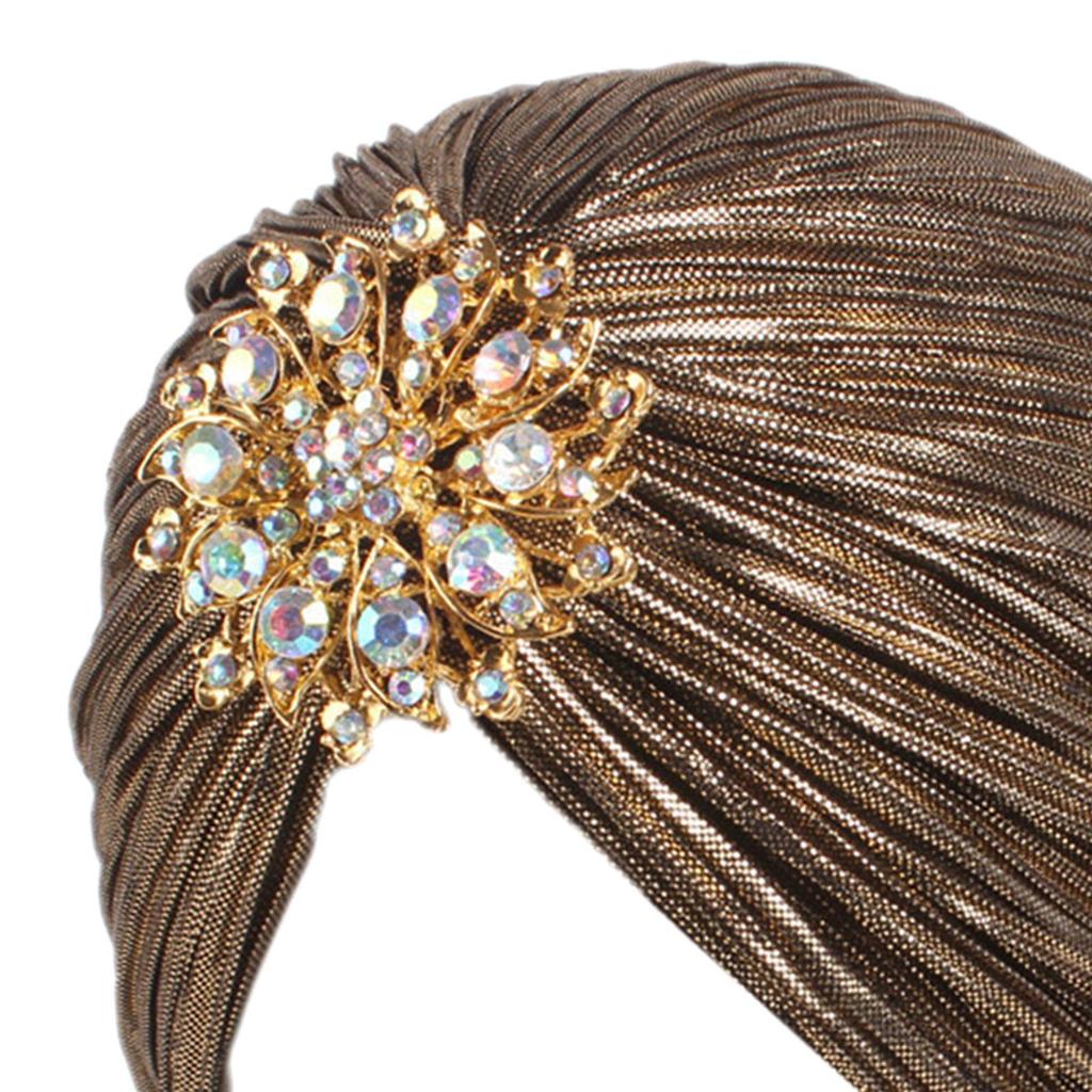 Indian Turban Beanie Stretch Headwrap Head Wrap for Female Women Lady Birthday Wedding