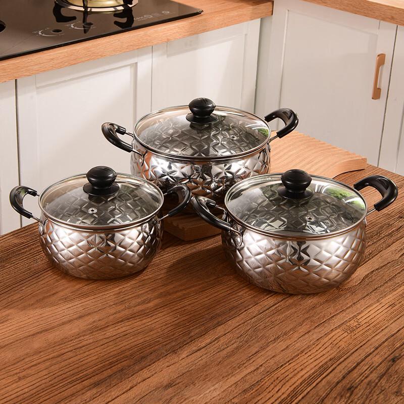 WuTuo Stainless Steel Bakelite Handle Saucepan Set
