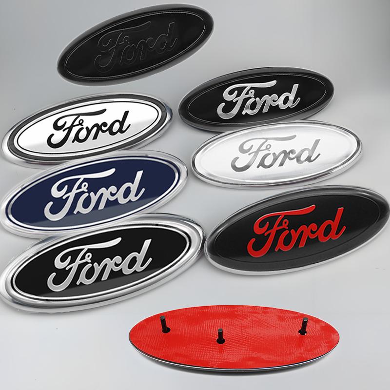 1pcs Car Hood Front Bonnet Grill Rear Trunk Emblem Logo Badge For Ford Focus mk2 mk3 Fiesta mk7 Ranger Mondeo mk4 S-MAX Kuga 2 3