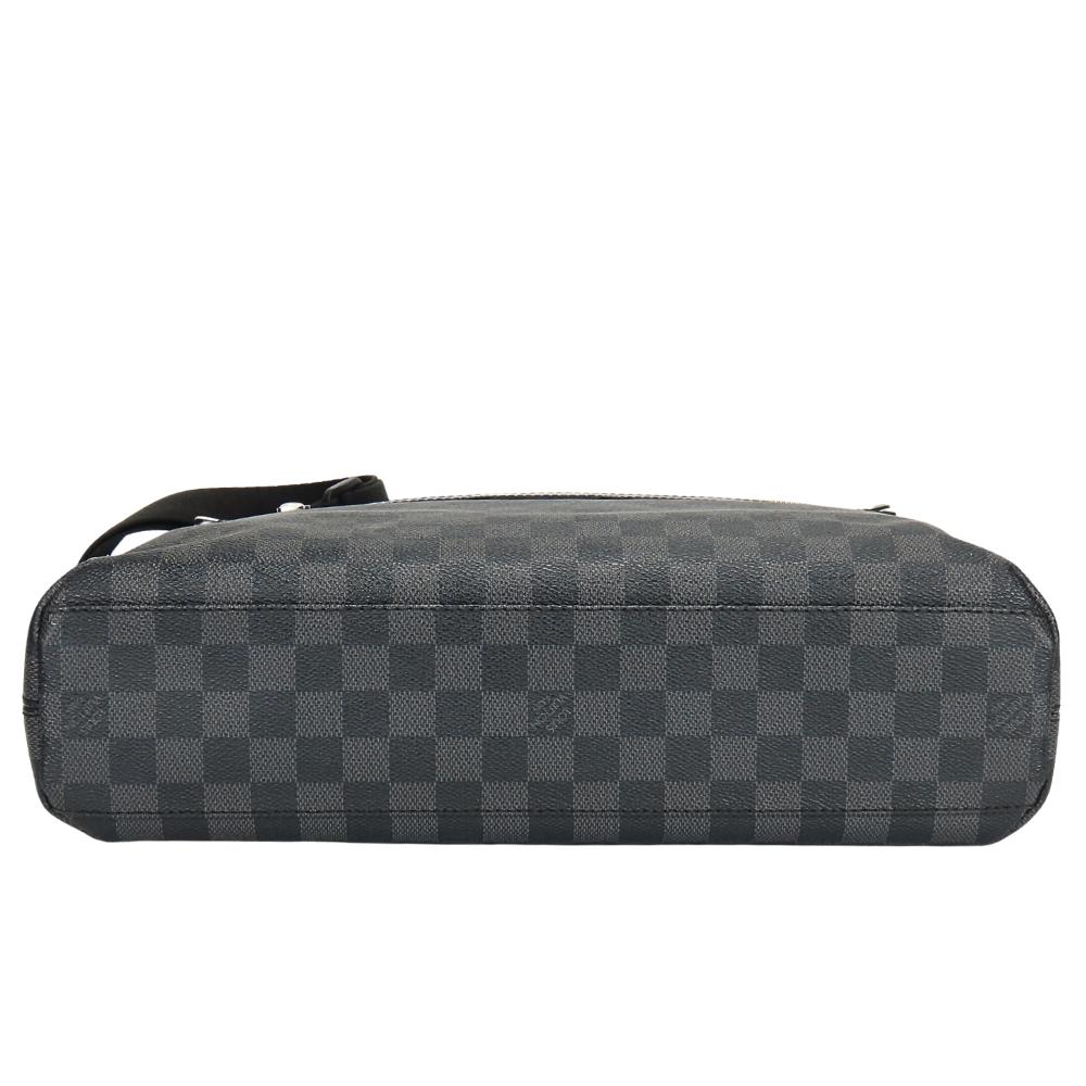 Used LOUIS VUITTON Shoulder Bag Mick MM N41106 Damier Grafitte black Dark gray Messenger