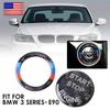 For BMW E90 325i 328i 330i Carbon Fiber Engine Start Stop Button Cover Ring