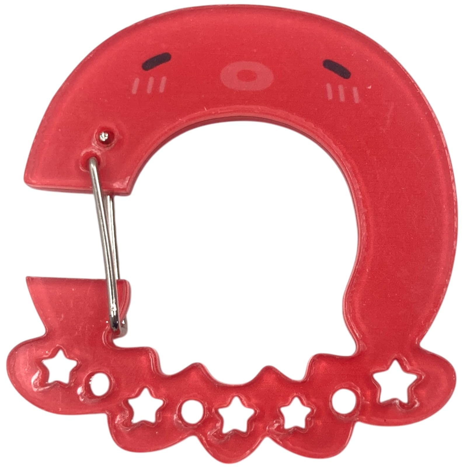 [GrandslamEX] Acrylic Character Carabiner Charm Key Ring Keychain Strap for Smartphones, Pouches, and Wallets, Cute and Stylish Decorative Hook,