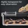 Reptilien Futterspender Eidechse Schildkröte Gecko Futter Napf Anti-Flucht Mehlwurm Kakerlake Zuchtbox Reptilien Futter Trink Zubehör