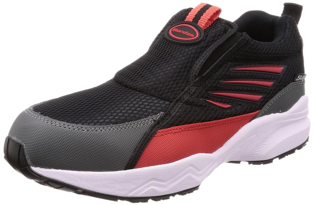 Mandom Safety 775 Slip-On Safety Shoes, Work Sneakers, Marugo Steel Toe Cap, JSAA Class A, Oil Resistant, Unisex, Adult, Black, Size 28.0 cm, 3E