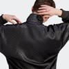 adidas Originals Allover-Print Reißverschluss Langarm Stehkragen Jacke Damenjacke Schwarz IJ6009