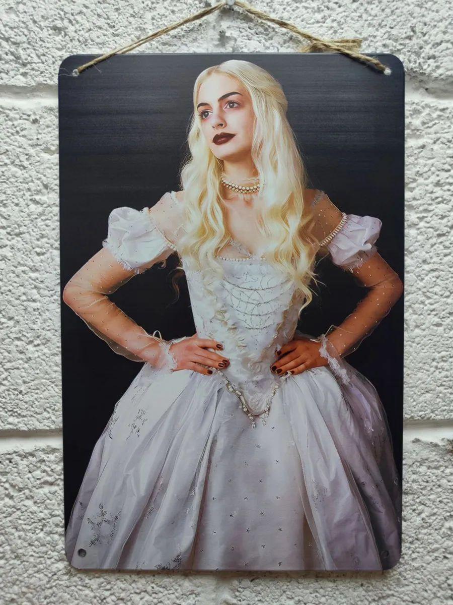 Энн Хэтэуай Белая Королева Дисней Металлический Постер, Алиса в Стране Чудес Настенное Искусство