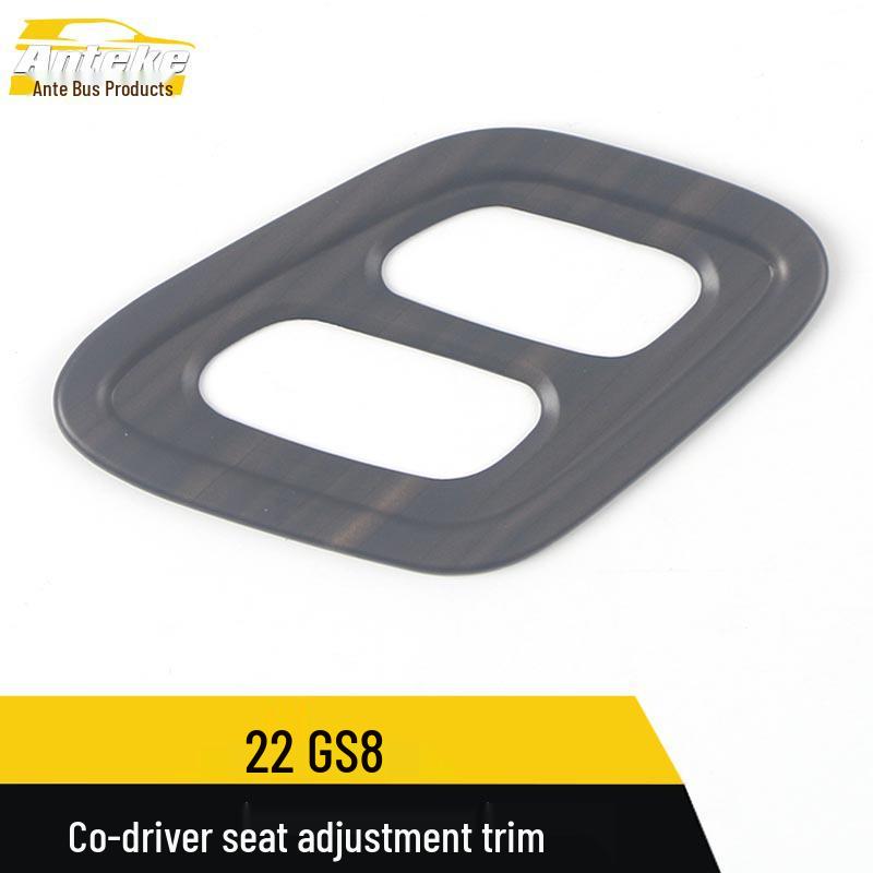 22 GS8 Vordersitz Beifahrer Verstellung Zierrahmen & Knopf Paillettenaufkleber