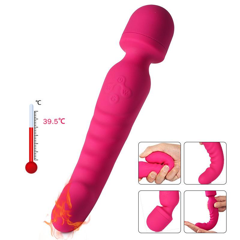 Multi-Frequency Heated Vibration Rod with Dual Motors for Women