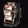 Vintage Rotating Ferris Wheel Photo Frame - 8pcs 4 Inch Picture Frames Desk Decor Gift