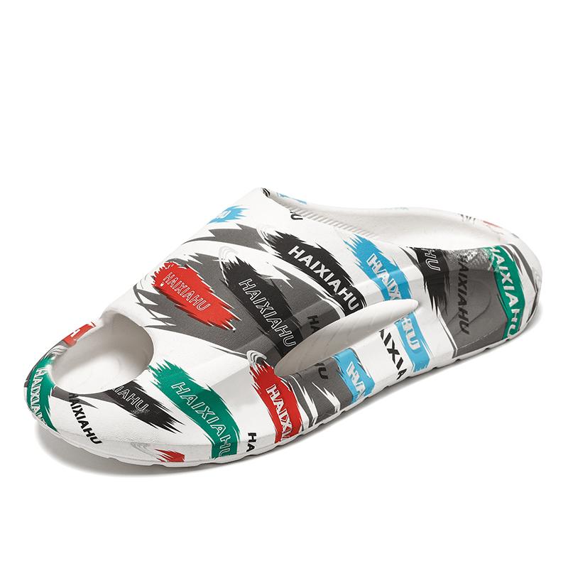 Fashion Men's and women's non-slip fashion casual beach sandals home flip-flops couple platform shoes summer