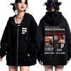 Singer Maria Becerra La Nena Album  Zipper Hoodie Men Women Aesthetic Trend Pullover Loose Casual Vintage Zip Up Sweatshirt