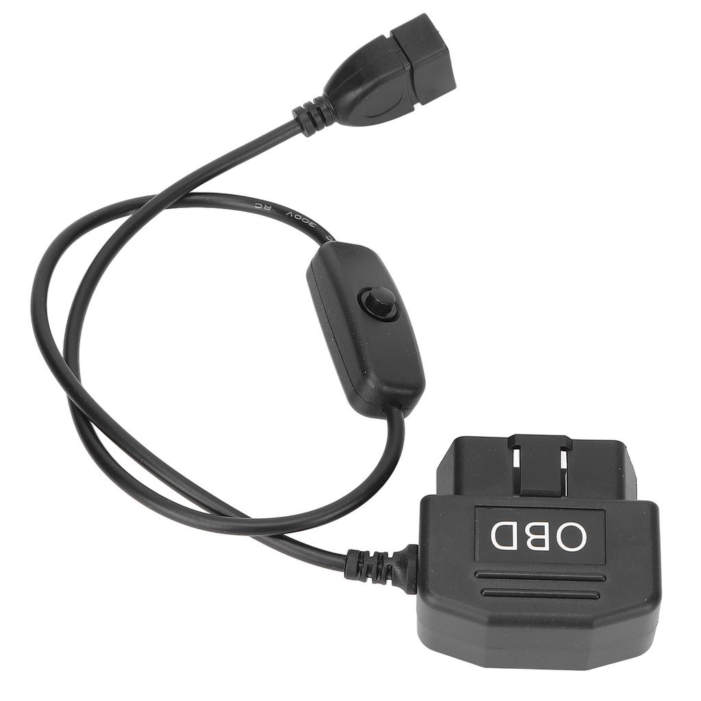 16 Pin OBD2 Male Plug USB Power Charging Cable OBD Adapter Cable 18.9in Universal Connector Charger