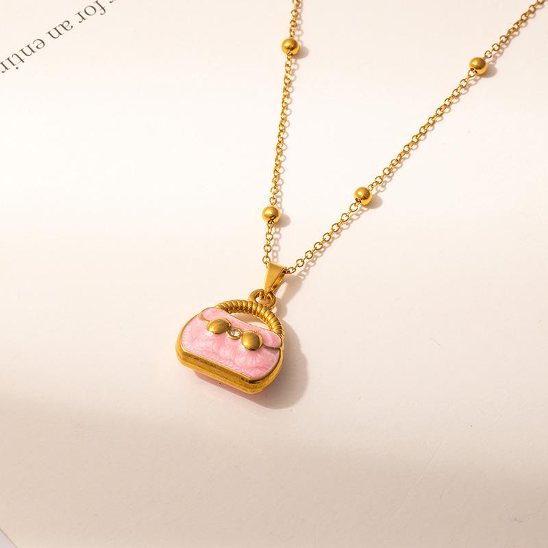 Уникальная женская мода: Трансграничная шляпа, сумка, ожерелье и чокер из нержавеющей стали