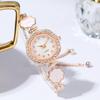 Sonnenblumen-Diamant-Inlay-Uhr mit Auszieharmband - Grenzüberschreitender Studentenstil