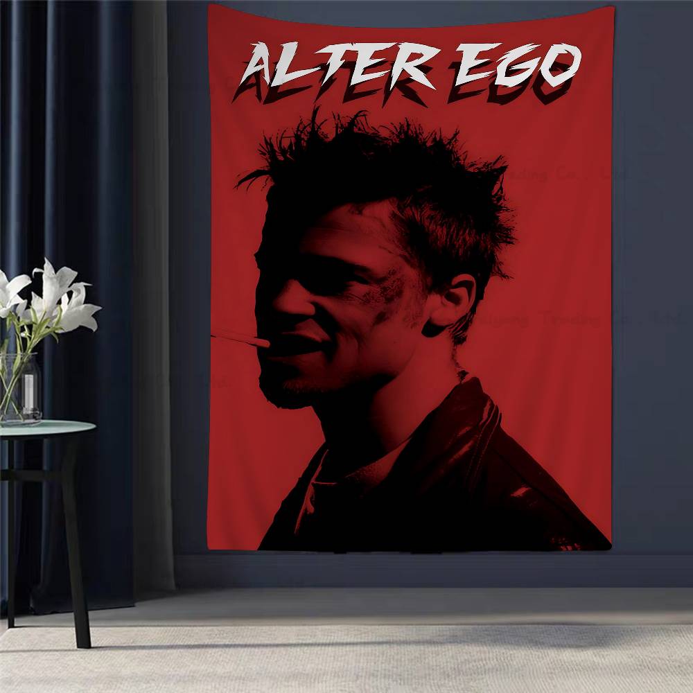 

Movie Fight Club Brad Pitt Boxing Film Tapestry Art Printing Cheap Hippie Hanging Bohemian Wall Tapestries Mandala Home Decor 74x94cm(29x37in)