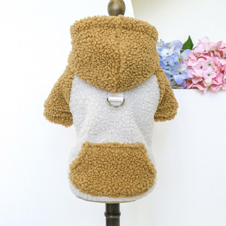 Outdoor Dog Warm Fleece Brushed Sweatshirts Jackets Vest for Small Medium Dogs