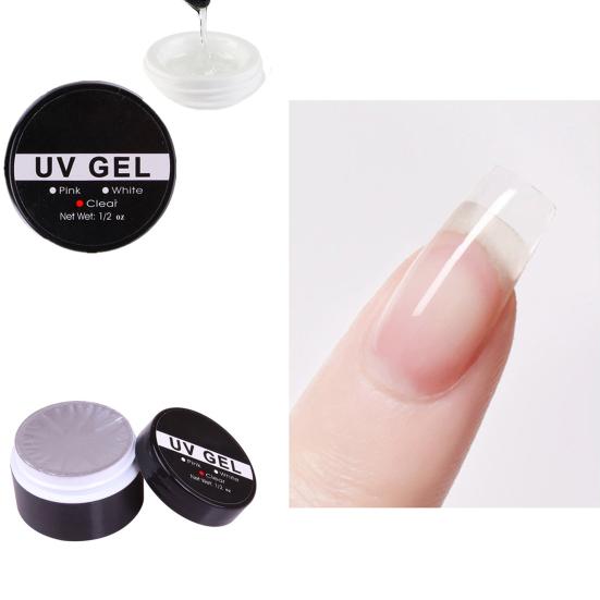 20g Nail Extension Gel Excellent Saturation Quick Drying Various Colors Clear Quick Building Nails Finger Manicure Gel for Lady