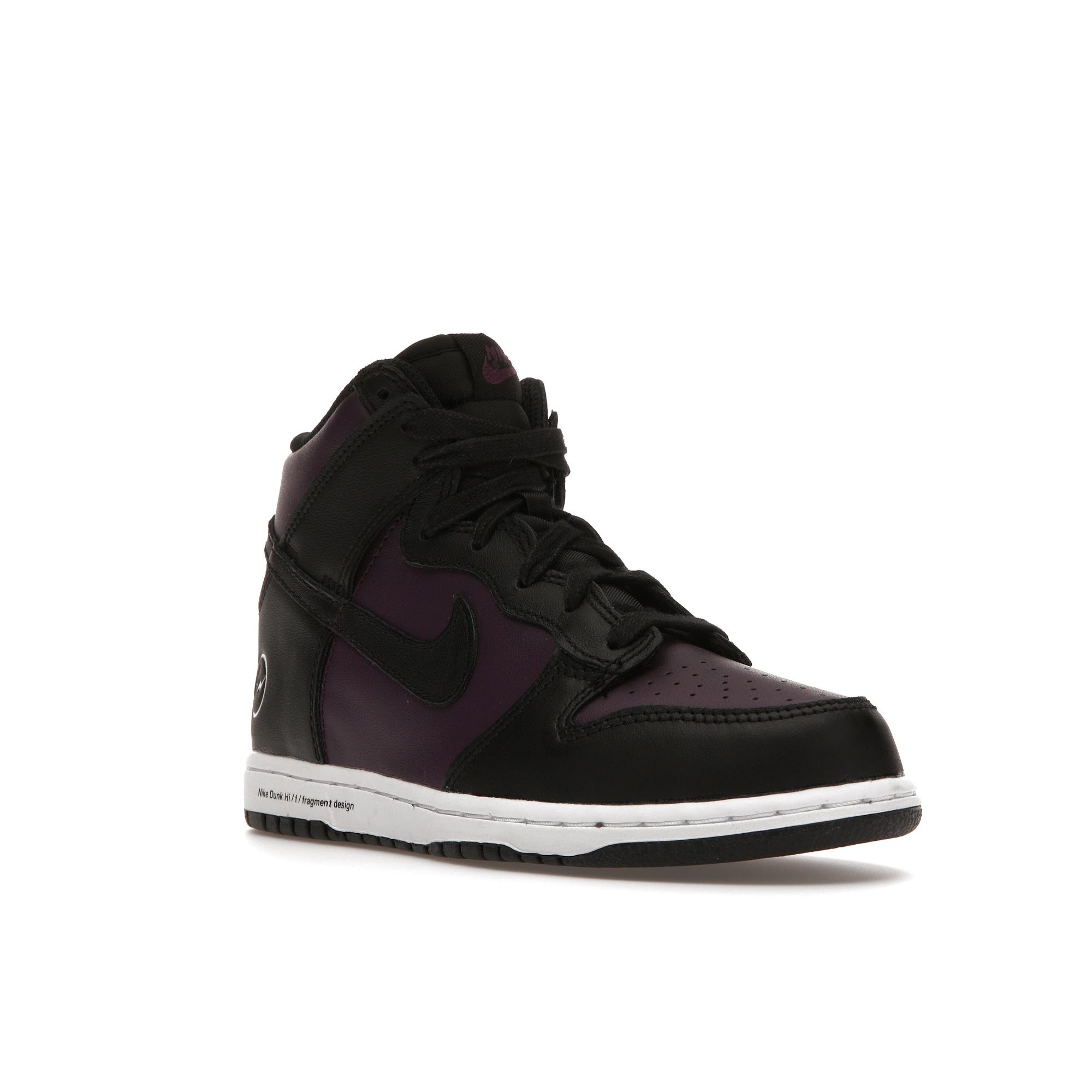 Детские кроссовки Nike Fragment Design x Dunk High PS Beijing Purple Wine Black — фото 2