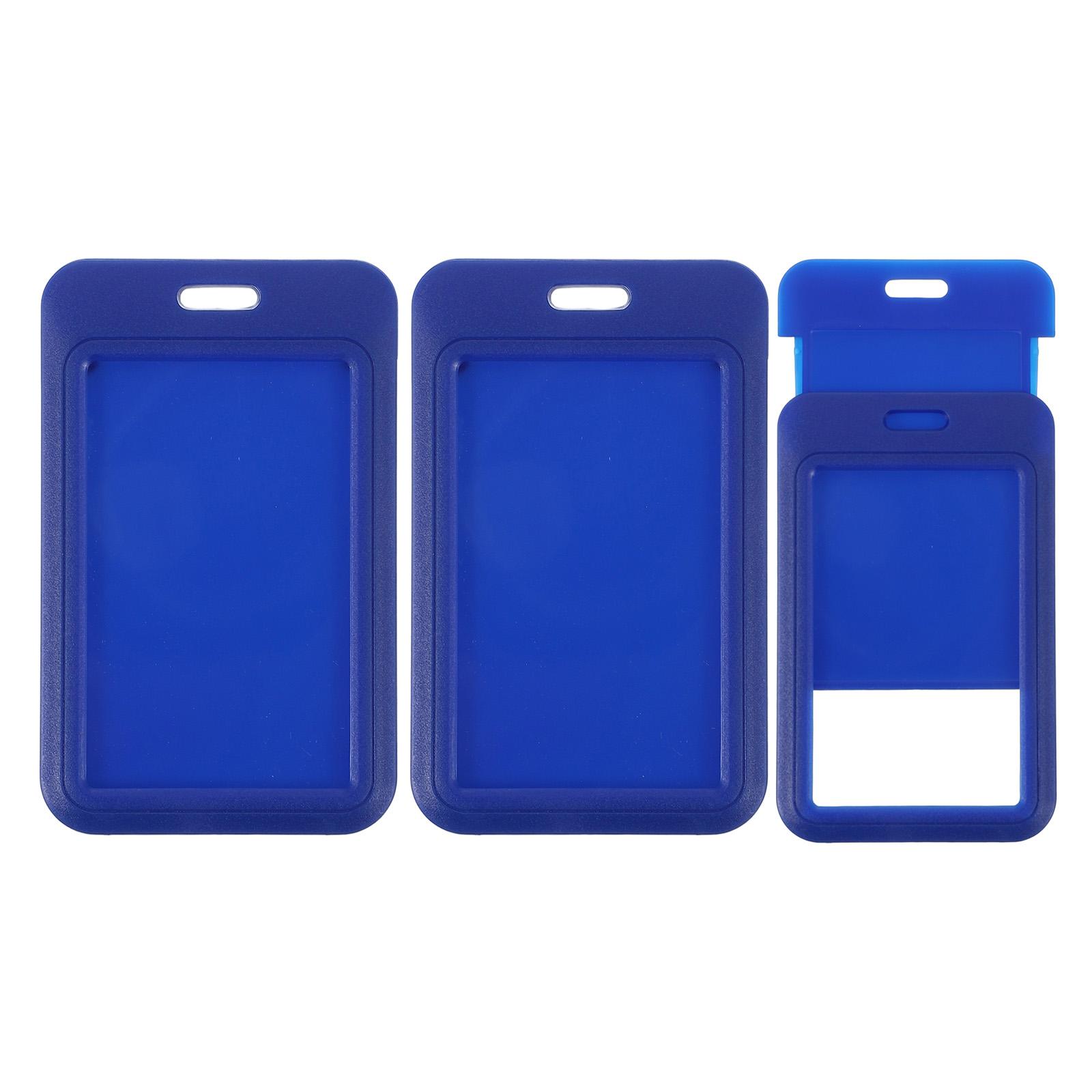 

3/10Pcs Plastic Clear ID Badge Holder Clear Window Vertical ID Protector Clips Card Holder for Credit Cards Proximity Key Cards