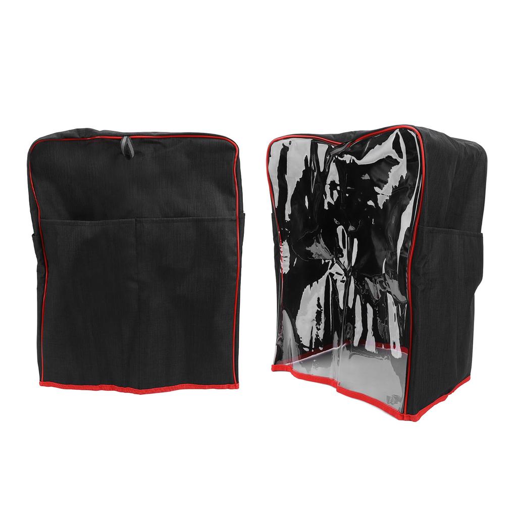 Stand Mixer Cover Water Resistant Oxford Cloth Transparent Front Kitchen Mixer Dust Proof Cover with Pockets