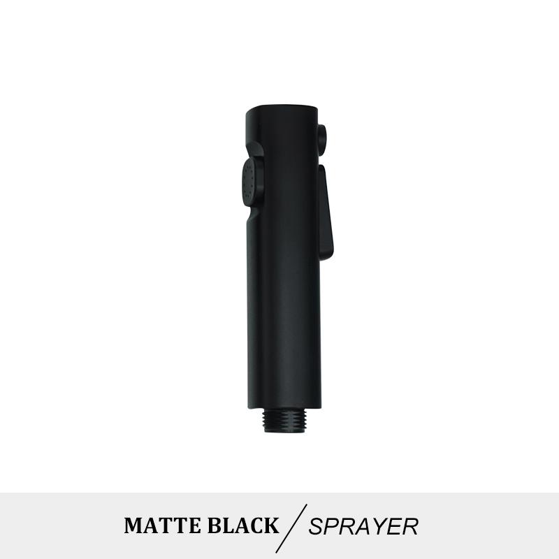 Black Toilet Bidet Nozzle Set Nozzle Gun Shower Handheld Bidet Faucet Portable Toilet Bidet Sprayer Household Hose Self-Cleaning