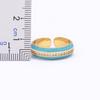 New Arrival 9 Colors Enamel Adjustable Opening Zircon Ring For Women Wedding Party Jewelry Trendy Candy Stackable Finger Ring