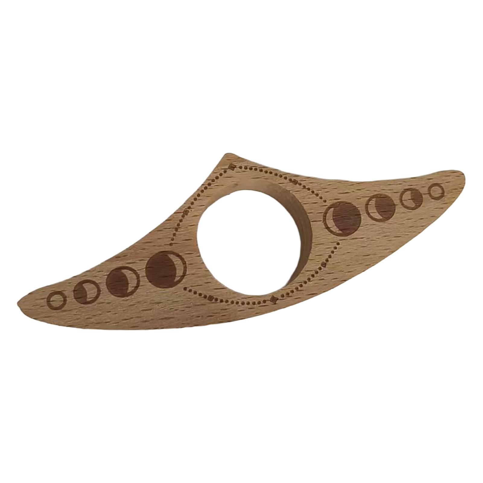 

Wooden Thumb Bookmark One-Hand Flip Page Holder Portable Reading Clamp Natural Wood Book Page Marker for Readers Students
