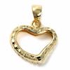 Goods 18K Gold Open Heart Pendant Top Head Charm [Happy Shop]