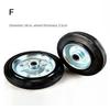 2pcs Rubber Caster Wheelbarrow Replacement Wheel Tire For Hand Truck For Shopping Carts Wagons Mowers Carts Tire And Rims Hub