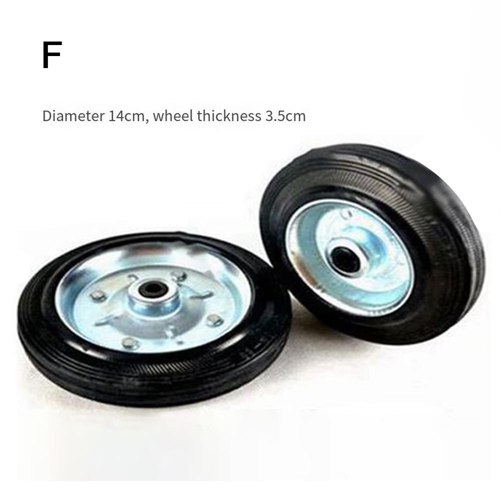 2pcs Rubber Caster Wheelbarrow Replacement Wheel Tire For Hand Truck For Shopping Carts Wagons Mowers Carts Tire And Rims Hub