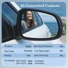 Passenger Right Side Mirror Glass - Compatible with Jeep Vehicles - Compass 2017-2025, Cherokee 2014-2023, with Heated/Blind Spot Detection, Without