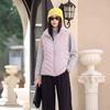 New light and thin short women's down vest liner waistband stand-up collar duck down small waist casual fashion coat