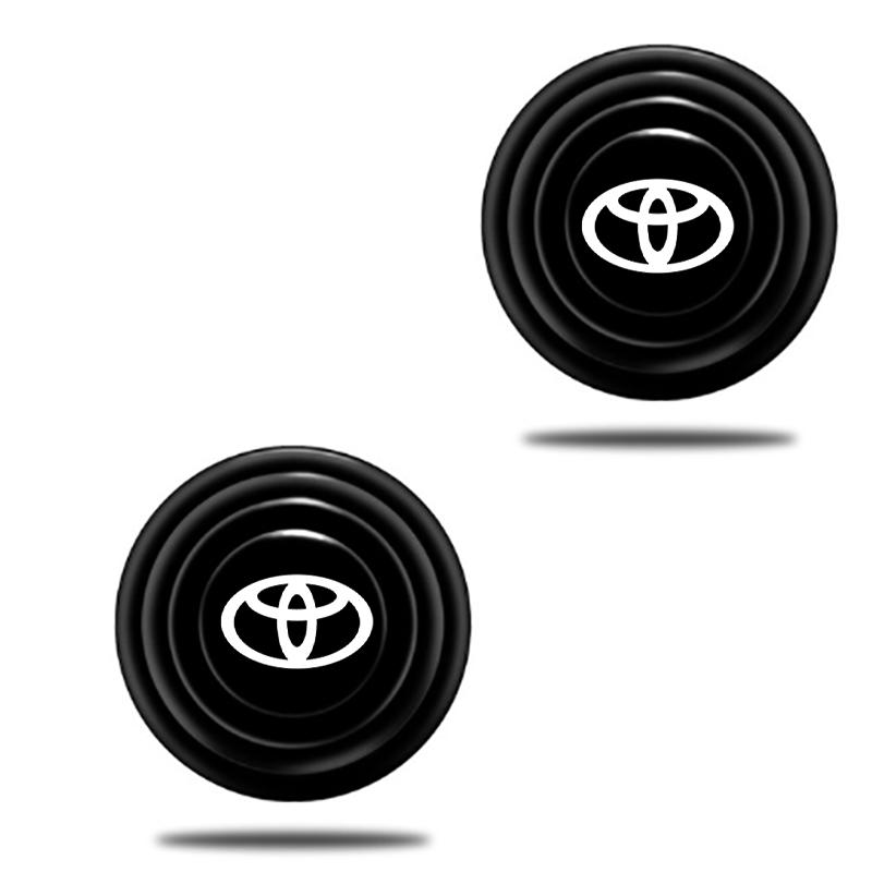 BBcq3 For Toyota Corolla Rav4 Auris Car Silicone Door Shock Stickers Absorber Camry Yaris Prius Prado Avensis Soundproof Buffer Pier