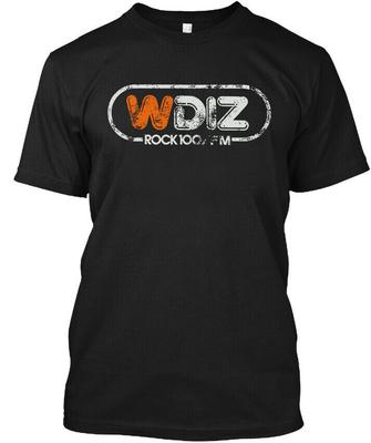 NWT WDIZ American Commercial Radio Station Graphic Vintage Logo T-Shirt S-4XL