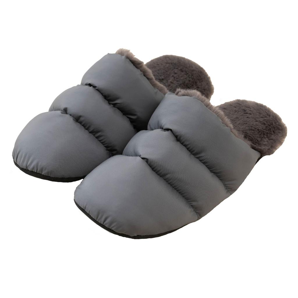 Senko Taffeta Boa Soft 23cm S.D.S Slippers, Gray,