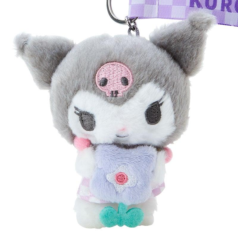Sanrio Kurome Cute Keychain Doll Plush Pendant 10.5cm High Sanrio-2403-0011