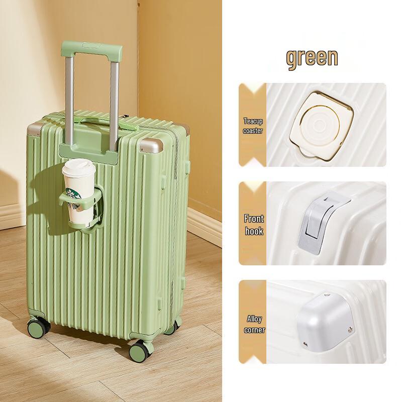 Li Shen Smart Luggage with Cup Holder & Silent Wheels