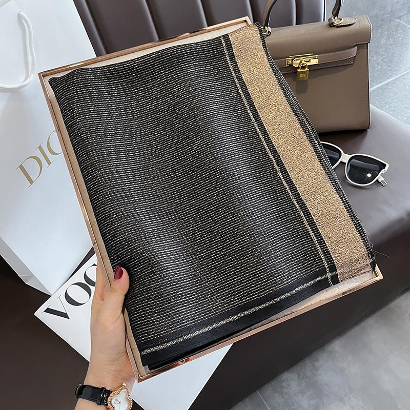 Fashion Women Winter Warm Wool Scarf Shawl Luxury Solid Silk Embroidery Pashmina Design Lady Wraps Bufanda Headkerchief