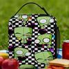 Invaders Zims Gir Lunch Bag Portable Insulated Lunch Box Men Travel Print Cooler Bag Casual Oxford Tote Food Bags