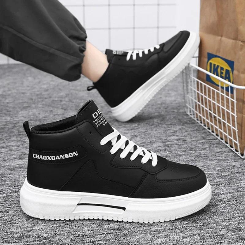 High-top Men's Casual Shoes Comfortable Men Platform Shoes High-quality Male Sports Shoes Boots for Men   Mens Sneakers