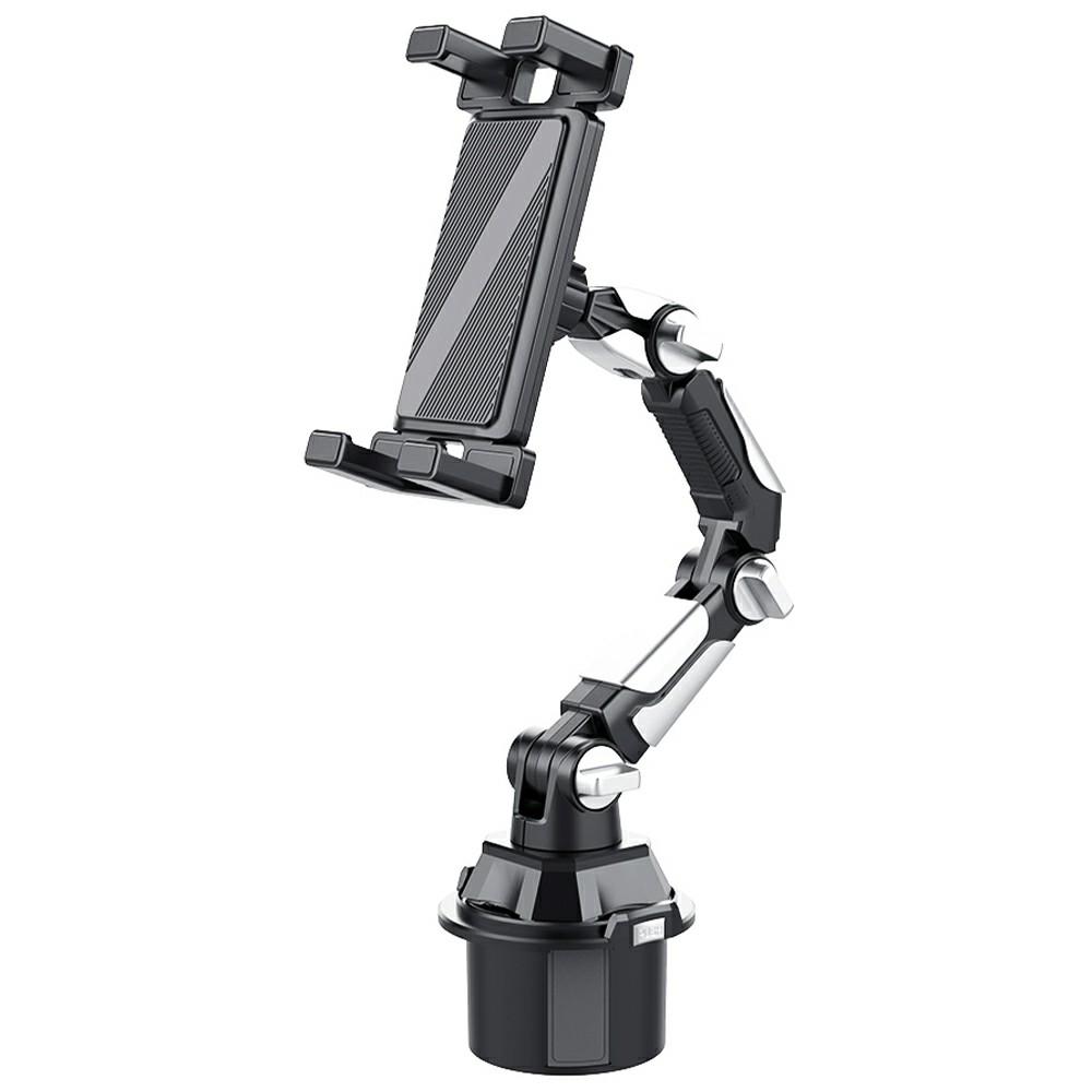 S258 Universal Car Cup Holder Phone Tablet Mount Adjustable Arm 360 Degree Rotation Stand