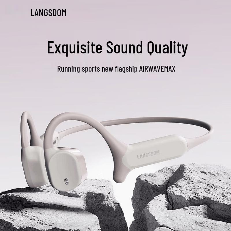 Langsdom AirWaveMAX Open-Ear Bone Conduction Bluetooth Headphones