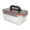 304 Stainless Steel Food Storage Container Metal Sealed Lunch Box with Handle for Home Refrigerator