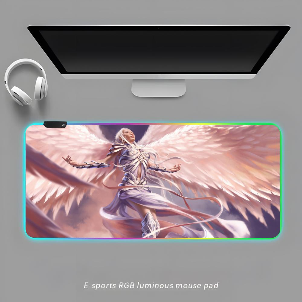 

M-MagicS-ES The G-gathering-G Mouse Pad RGB Gaming Mouse Pad Desk Mat HD Gamer Large LED Light XXL MousePads RGB600x300x3mm