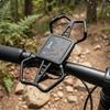 Cycle Phone Holder Secure Grip Bike Phone Holder Handlebar Mobile Accessory Stable Patterned Surface