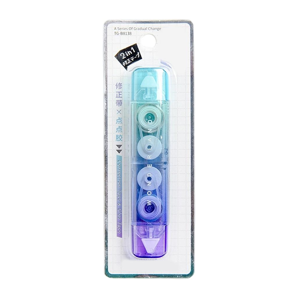 2 In 1 Correction Tape with Adhesive Roller Double Head Correction Tape White Out Tape School Supplies for School
