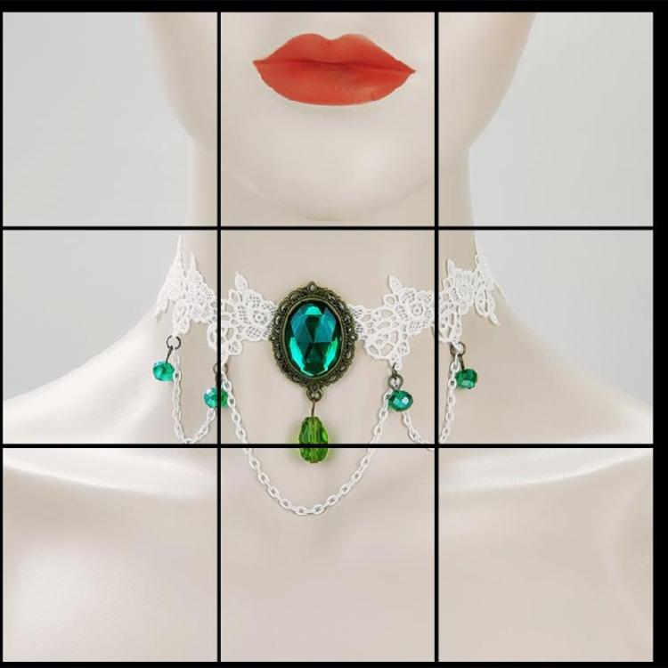 Multifunction Women Hollow Lace Necklace Hangable Female Women Birthday Present