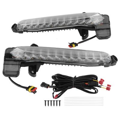 Paire de feux de jour LED pour voiture, pare-chocs avant, lampe blanche et jaune, compatible avec Corolla SE XSE 2020-2021