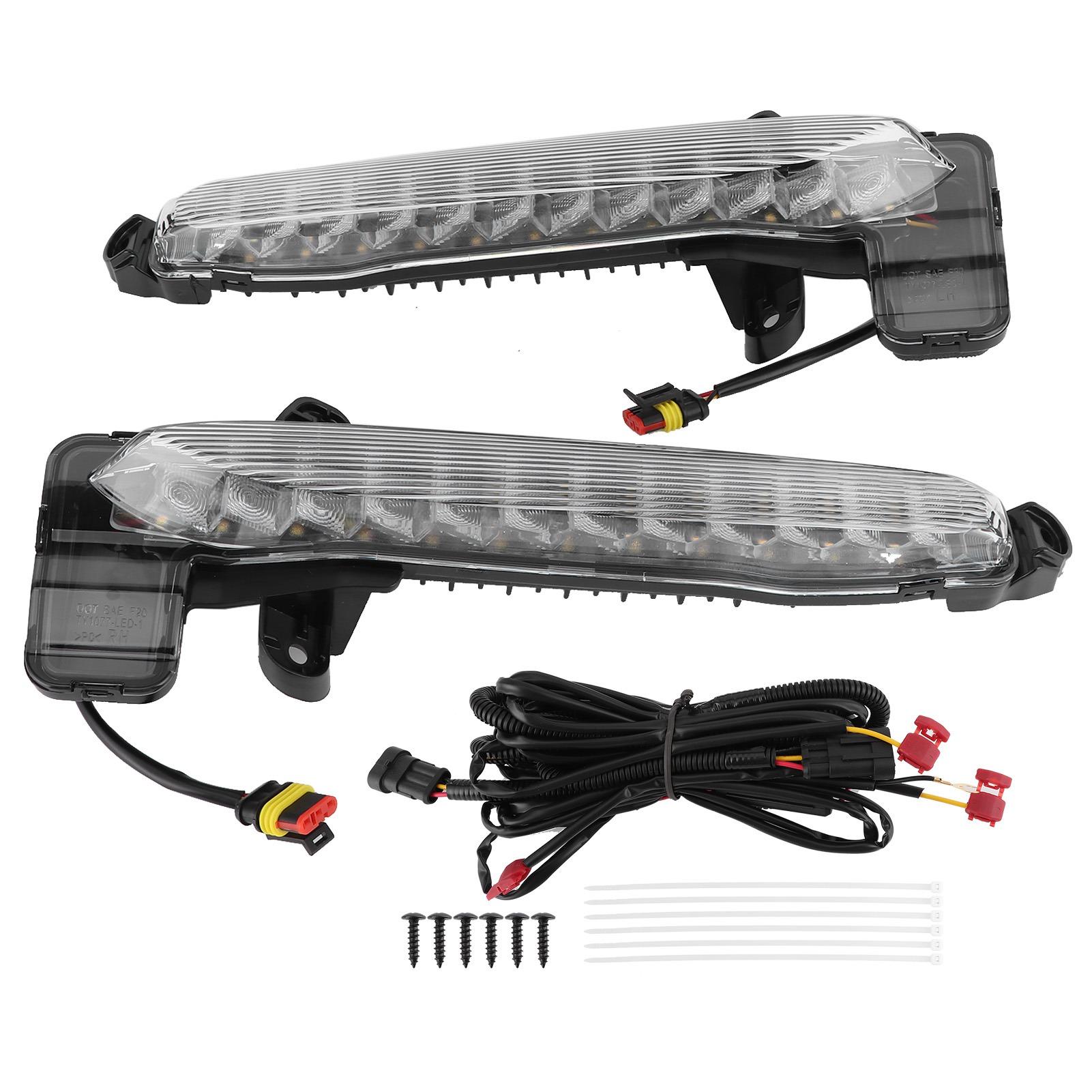 Koogeelife Unisex Light/White/Yellow Pair Car Led Daytime Running Front Bumper And Lamp Fit For Corolla Se Xse 2020‑2021