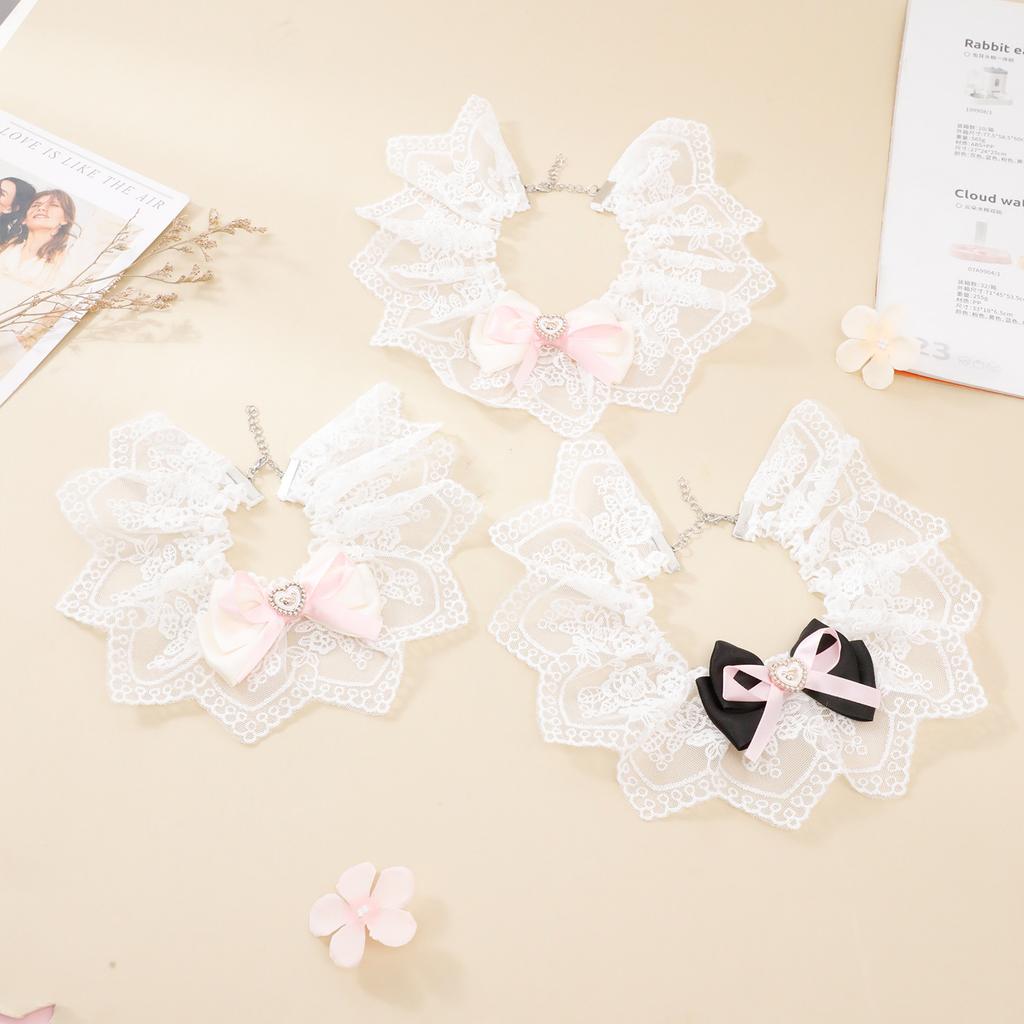 Pet Bib Bag Polyester Love Princess Wind Lace Pet Cat Scarf Dog Scarf Accessories Summer